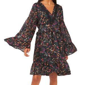 Riley & Rae Kate Boho Floral Print Babydoll Dress size 14